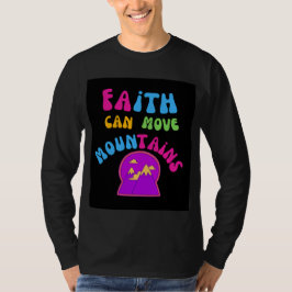 Camiseta Inspiradora "La fe puede mover las montañ