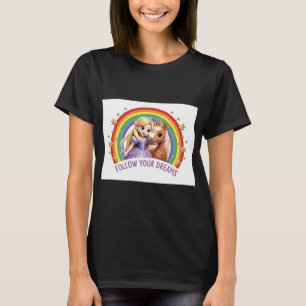 Camiseta inspiradora para mujeres ADOM "Sigue tus 