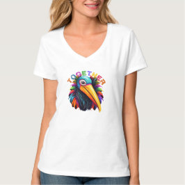 Camiseta inspiradora positiva e inclusiva
