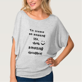 Camiseta inspiradora positiva para mujeres