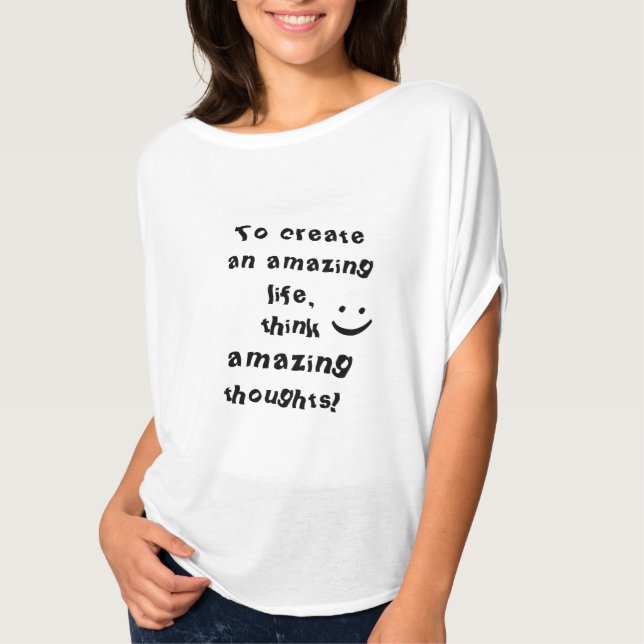 Camiseta inspiradora positiva para mujeres (Anverso)