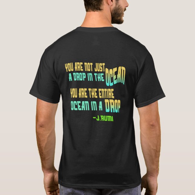 Camiseta inspiradora Rumi (Reverso)