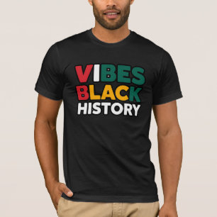 Camiseta Inspiradoras vibraciones de historia negra