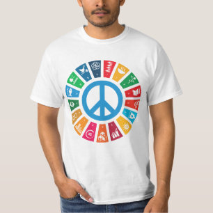 Camiseta Inspiradores objetivos de sostenibilidad de la paz