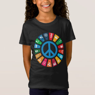 Camiseta Inspiradores objetivos de sostenibilidad de la paz