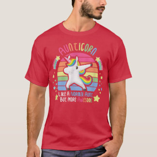 Camiseta Inspirando a Dabbing Unicorn como una tía
