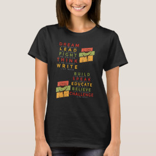 Camiseta Inspirando a los grandes líderes afroamericanos