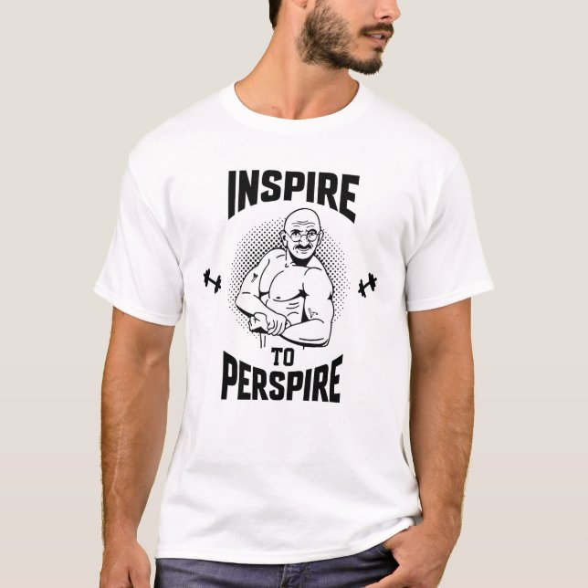 Camiseta inspirar a perecer, aptitud (Anverso)