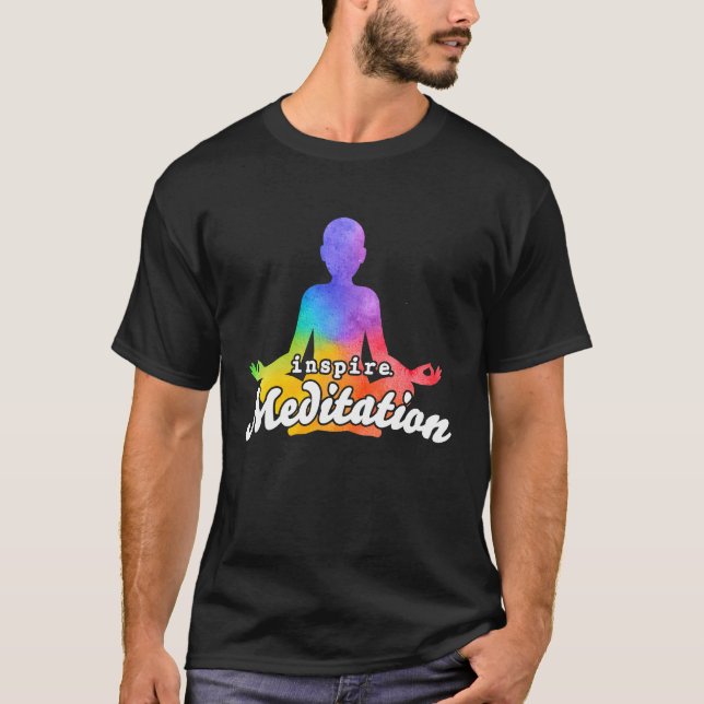 Camiseta inspirar meditación Yoga Self Care Workout Women G (Anverso)