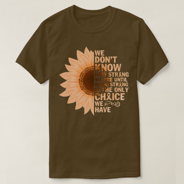 Camiseta inspirational ADHD sunflower we don't know how str (Diseño del anverso)