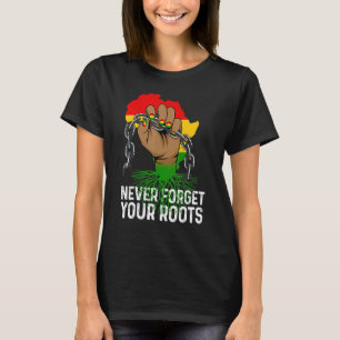 Camiseta Inspirational Leaders Power Fist Hand Black Histor