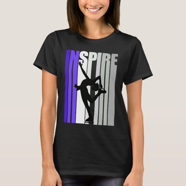 Camiseta Inspirational Motivational Ice Skating Instructor  (Anverso)