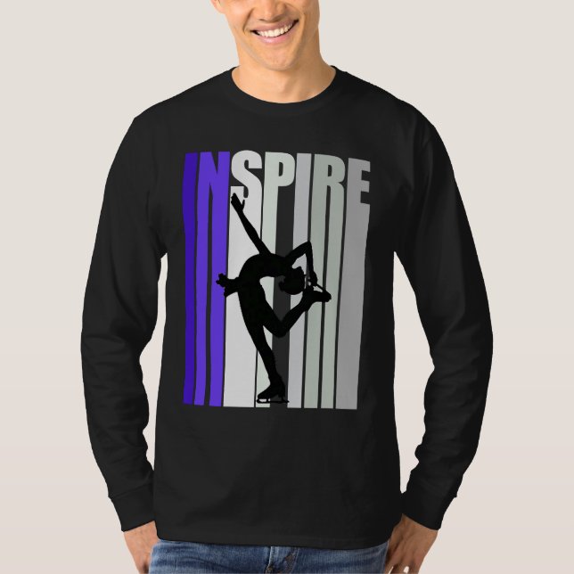 Camiseta Inspirational Motivational Ice Skating Instructor  (Anverso)