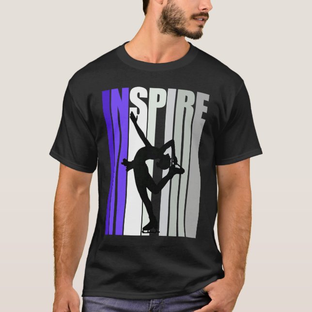 Camiseta Inspirational Motivational Ice Skating Instructor  (Anverso)