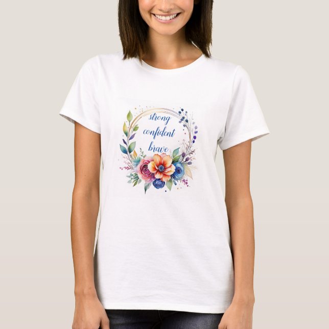 Camiseta Inspirational White T‑Shirt for Women (Anverso)