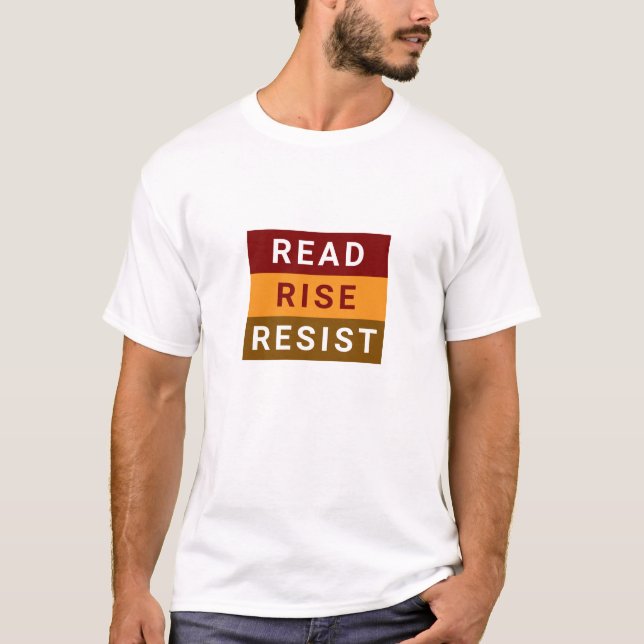 Camiseta Inspire Action Leer Auge Resist Tee para los hombr (Anverso)