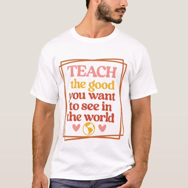 Camiseta Inspire Cita Para El Profesor T-Shirt (Anverso)