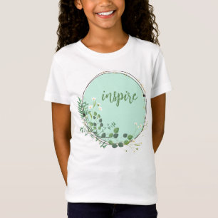 Camiseta Inspire Con Marco Botánico Floral