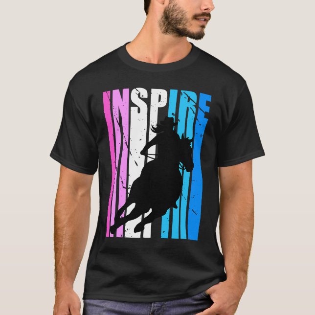 Camiseta Inspire Cowgirl Hat Cow Girls Rodeo Western Theme  (Anverso)