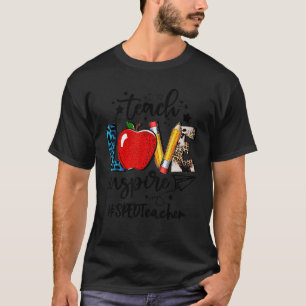 Camiseta Inspire De Amor De Enseñanza Volvió Al Leopardo Es