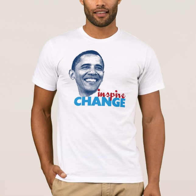 Camiseta Inspire el cambio - Barack Obama (Anverso)