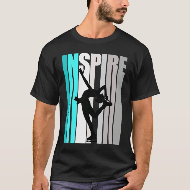 Camiseta Inspire Ice Skating Girl Season Instructor Ice Ska (Anverso)