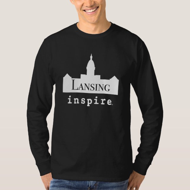 Camiseta inspire Lansing Michigan City Travel Destination (Anverso)