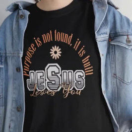Camiseta Inspiring design idea: Jesus loves you.