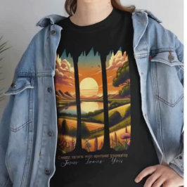 Camiseta Inspiring design idea Jesus with vintage nature