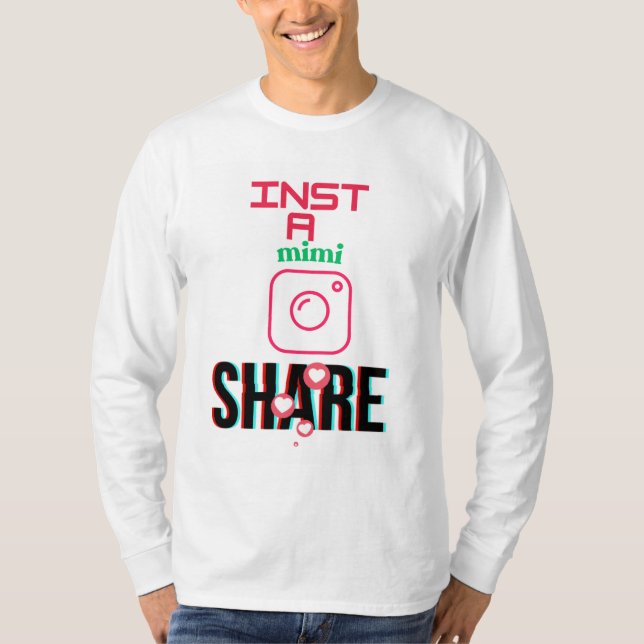 Camiseta Insta Mimi T-Shirt: Muestra tu estilo de abuela (Anverso)