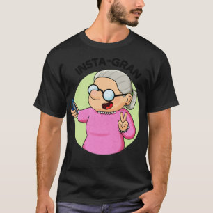 Camiseta Instagran Cute Social Media Grandma apostando geni