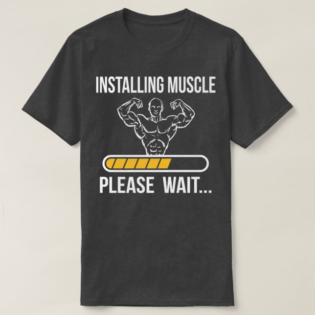 Camiseta Instalación de Muscles Funny Gym Lover Workout Fan (Diseño del anverso)