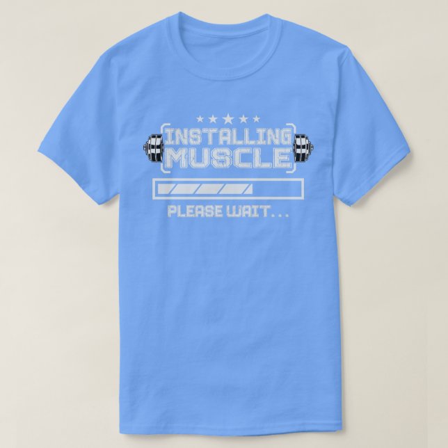 CAMISETA INSTALACIÓN DE MÚSCULO PARODY (Diseño del anverso)