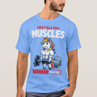 Camiseta Instalación de Músculos Deadlfit Unicorn Gym