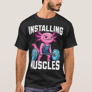 Camiseta Instalación de Músculos Gimnasio de Levantamiento 