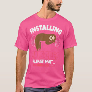 Camiseta Instalación de Músculos Levantamiento de peso en e