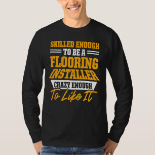 Camiseta Instalación del piso calificado del contratista de