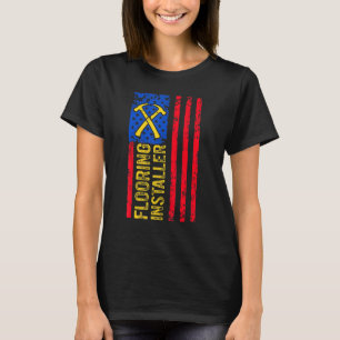 Camiseta Instalación del piso del contenedor del instalador