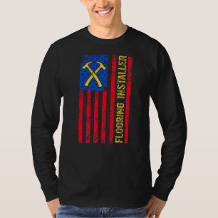Camiseta Instalación del piso del contenedor del instalador