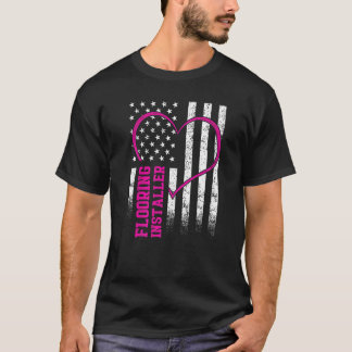 Camiseta Instalación del piso del contenedor del instalador
