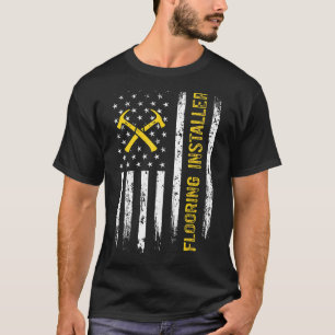 Camiseta Instalación del piso del contenedor del instalador