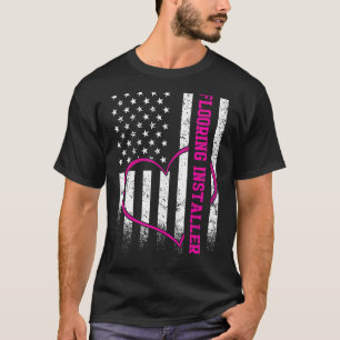 Camiseta Instalación del piso del contenedor del instalador
