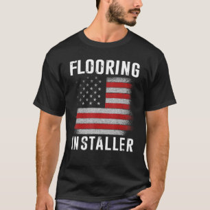 Camiseta Instalación del piso del contenedor del instalador