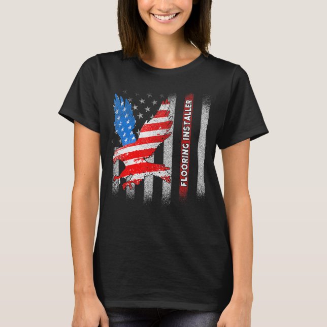 Camiseta Instalación del piso del contenedor del instalador (Anverso)