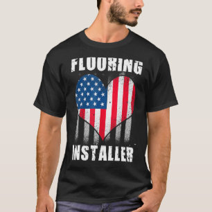 Camiseta Instalación del piso del contenedor del instalador