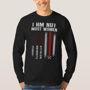 Camiseta Instalación del piso del contenedor del instalador