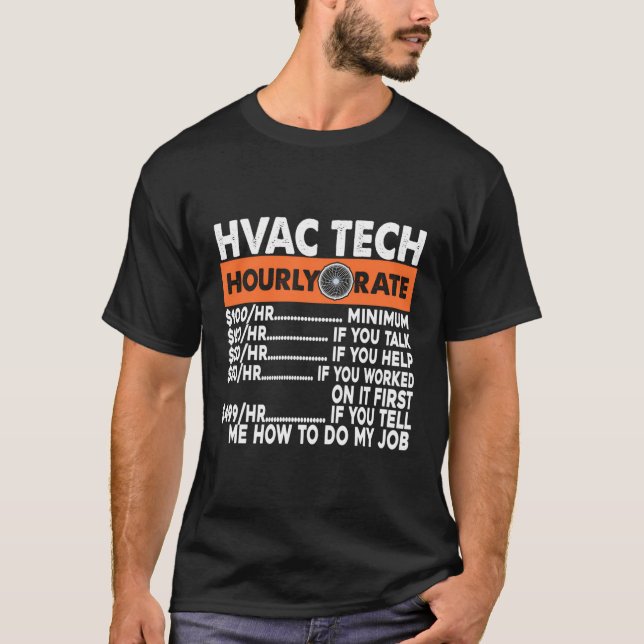 Camiseta Instalación técnica de la tarifa horaria de aire a (Anverso)