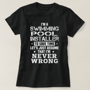 Camiseta Instalador de la piscina