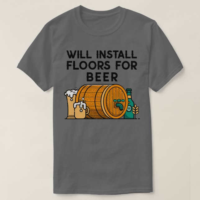 CAMISETA INSTALADOR DE PISO (Diseño del anverso)