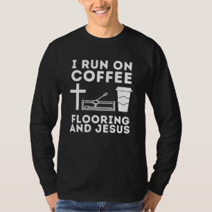 Camiseta Instalador de pisos de construcción contratista de